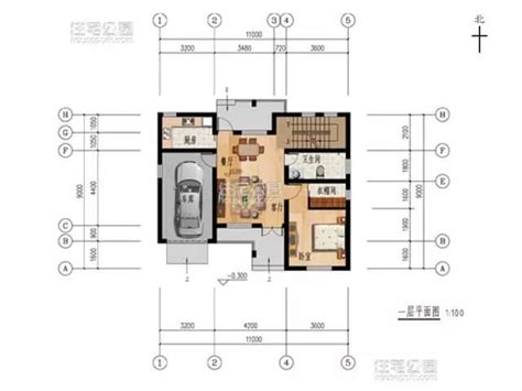 別墅格局|經典獨棟別墅設計圖，9米x11.9米（含平面圖和效果。